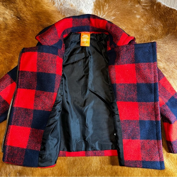 Toddler plaid pea coat - Picture 5 of 7